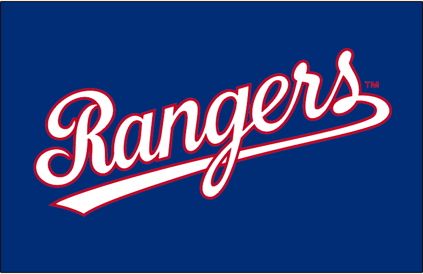 Texas Rangers 2005-2008 Batting Practice Logo iron on paper